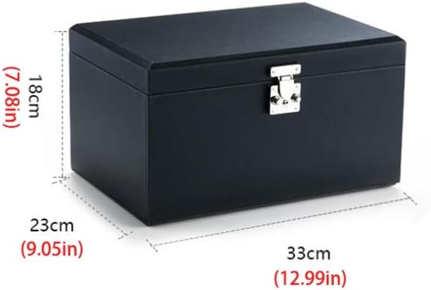 Makeup Organizers Lockable Jewelry Box Storage Box Four-Layer Jewelry Box Can Store Rings Bracelets Necklaces Earrings and Watches Jewelry Case
