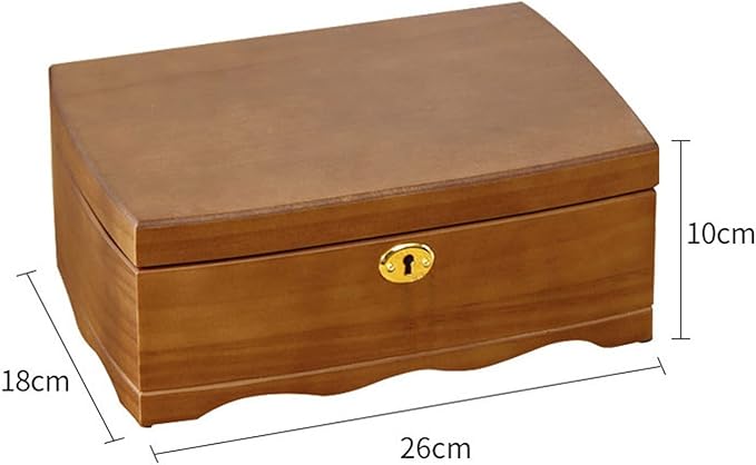 Makeup Organizers Womens Jewelry Boxes Organizer Vintage Jewelry Case with Lock and Large Jewelry Organizer for Necklaces Earrings Watches Jewelry Case,