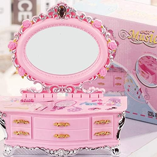 Makeup Box Music Portable Jewelry Storage Home Organizer Bitrthady Party Gift for Kids
