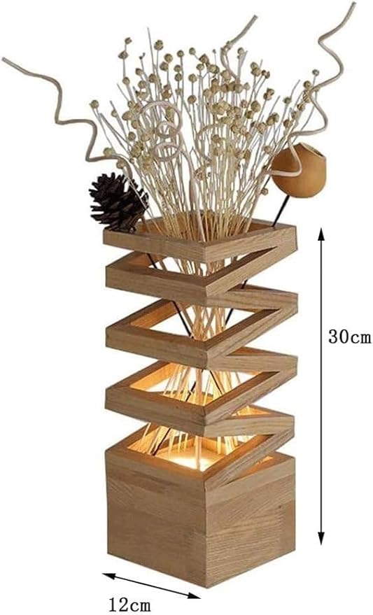 European Modern Ambient Lamp LED Wooden Table Lamp Bedroom Bedside Lamps,Home Lighting