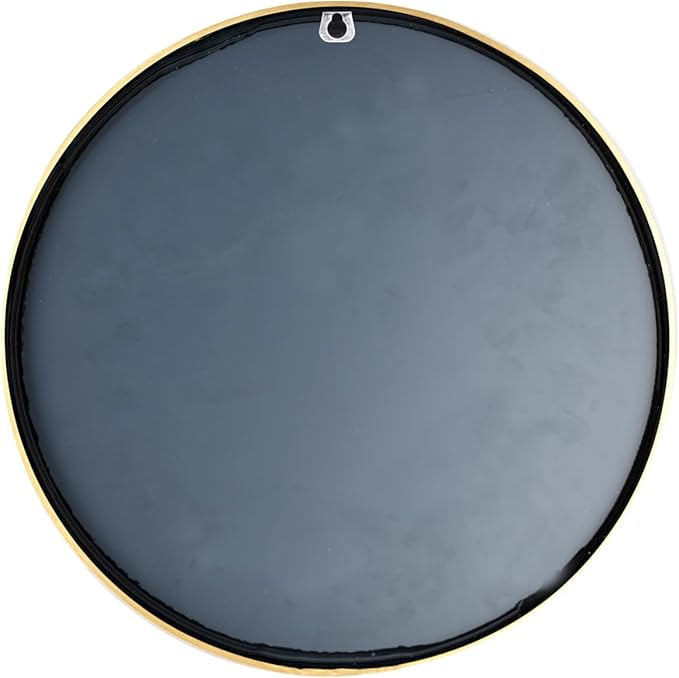 12 Inch Aluminum Framed Modern Gold Round Wall Mirror, Small Metal Framed Mirror for Bathroom, Living Room, Entryway, Hallway Decoration (Gold, 12x12)