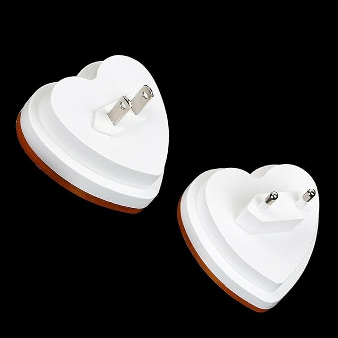 Heart Shaped LED Night Light, 0.5W Plug-in Auto Sensor Control, Wall Light for Bedroom Hallway, Night Lights Heart Decor for Valentine's Day Gifts, Wedding, Party, Room Decor (Blue)