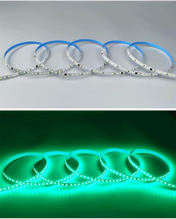 110V LED Strip Lights 120leds/m Flexible LED Tape, No Power Supply Needed (Green, 16.4FT)
