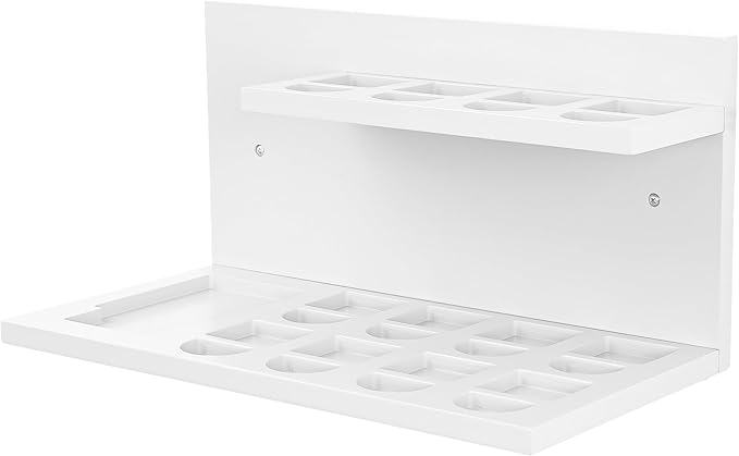 PHOENANCEE Floating Shelves for Little Tikes Story Dream Machine,Wall Shelf for Little Tikes Projector Books Audio Play Character Storage Tray Organizer for Toddlers and Kids Girls Boys,Pine(White)