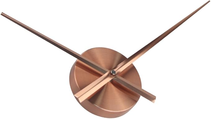 Timelike 3D Clock Hands, DIY Large Clock Hands Needles Wall Clocks 3D Home Art Decor Quartz Clock Mechanism Accessories (Copper)
