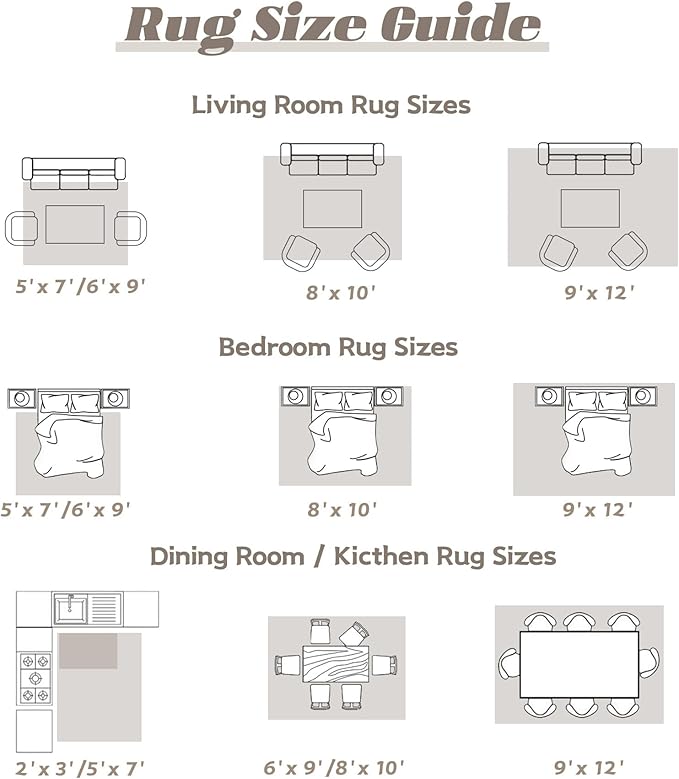 Area Rug 10x12 Washable Rug, Vintage Boho Medallion Rugs Non-Slip Soft Low Pile Large Distressed Rug Indoor Retro Carpet for Living Room Bedroom Dining Room Home Office (Taupe, 10'x12')