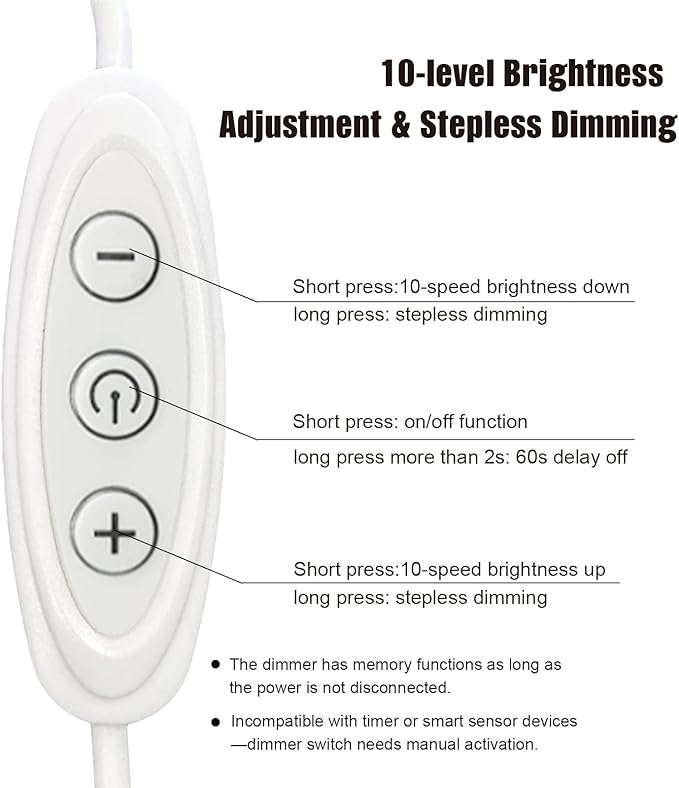 LED Strip Lights 6ft, Warm White COB LED Light Strip USB Powered, Dimmable 2700K CRI92+, Cuttable Flexible TV Backlight for Cabinet Bedroom Kitchen
