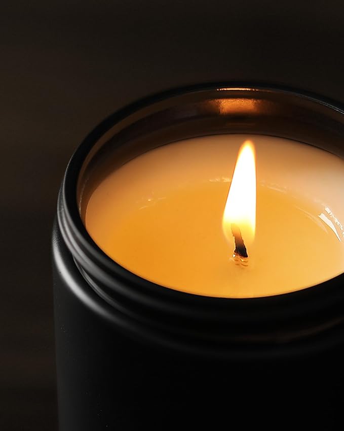 AOOVOO Scented Candles for Men - 6 Pack Candles for Home Scented, 42oz Soy Wax, 300 Hour Burn Time, Rose Sandalwood/Mahogany Teakwood/Smoke Vanilla/Leather/Lavender/Whiskey Caramel Candle Set