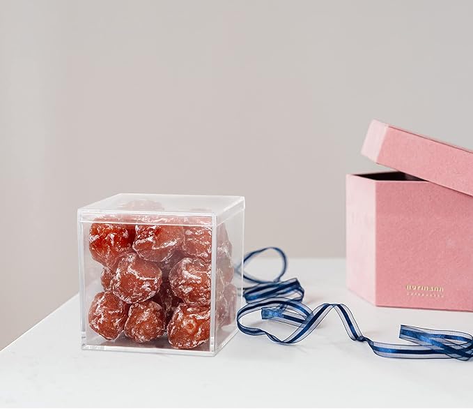 Acrylic Box, Dedoot 4 Pack Acrylic Small Box with Lid 2.3x2.3x2.3 Inch, Clear Plastic Square Cube Box Storage Organizer for Wedding, Party, Treats, Coin, Jewelry Accessories, 60x60x60mm
