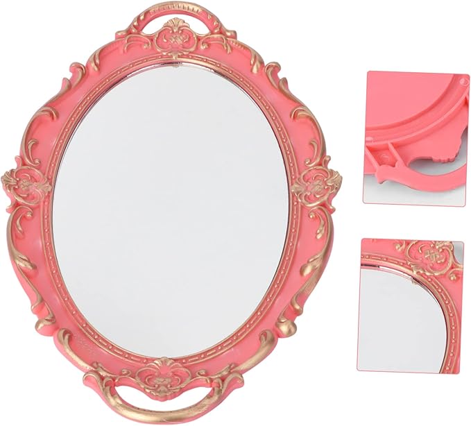 Alipis 1pc Retro Style Decorative Makeup Tray for Perfume and Cosmetics Storage Elegant Mirror Finish for Vanity Bathroom Countertop Household Organizer