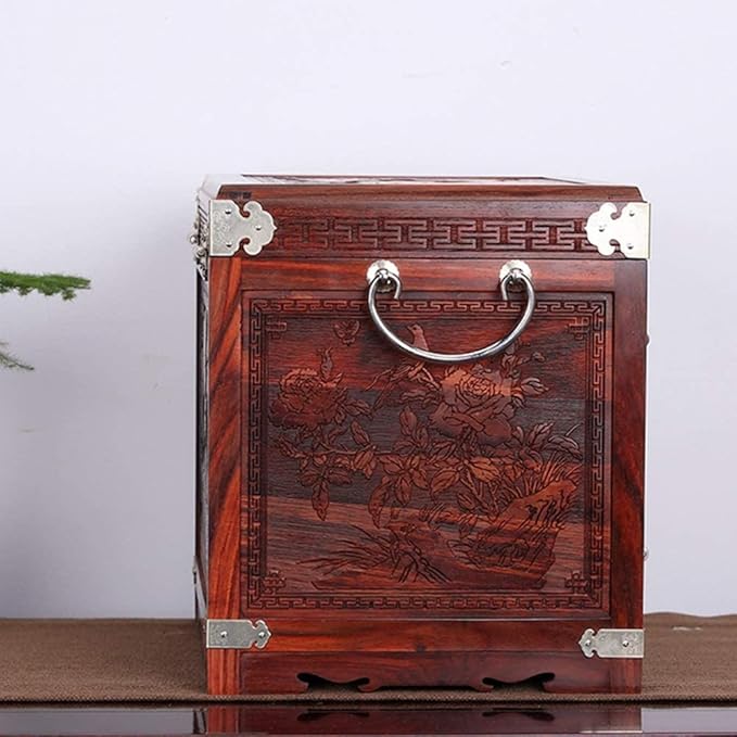 Jewellery Box Makeup Organizer Jewelry Case Organizer Jewelry Storage Wooden Jewelry Box Storage Box Antique Jewelry Box Handmade Jewelry Large-Capacity Dressing Decoration Ladies Wedding Jewelry Box