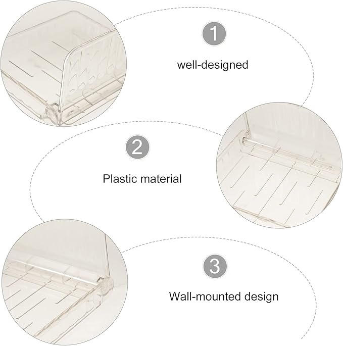 DOITOOL Wall Storage Organizer Floating Shelf for Makeup Kitchen and Bathroom Easy Installation No Tools Required Versatile Wall-Mounted Storage