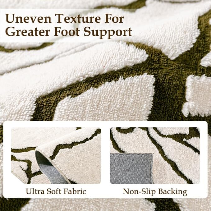PureCozy Super Soft Shag Rug 6x9 for Living Room Modern White Washable Large Area Rugs High Pile Non-Shedding Throw Rugs Non Slip Indoor Office Carpet for Playroom Bedroom Home Aesthetic Decor