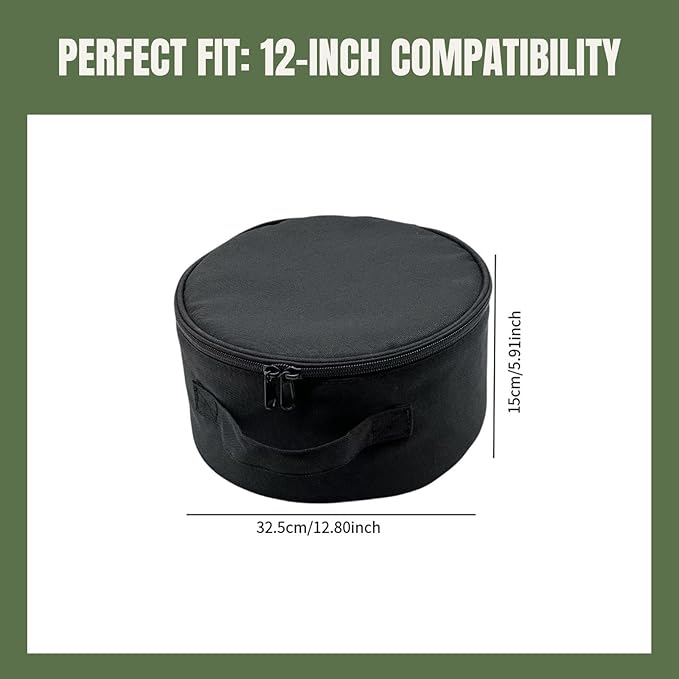 Folding Fan Storage Bag Makeup Bag Multipurpose Dustproof with Zipper Portable Fan Handbag for Camping Travel Outside Picnic, 12inch