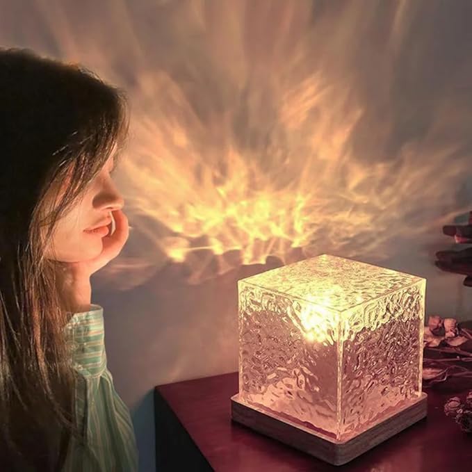 Northern Lights Projector - Rotating Ocean Wave Projector,16 Colors Changing Water Wave Lamp with Remote for Bathroom, Bedroom, Kids Room, Party, Bars, Game Rooms (Large Ocean)