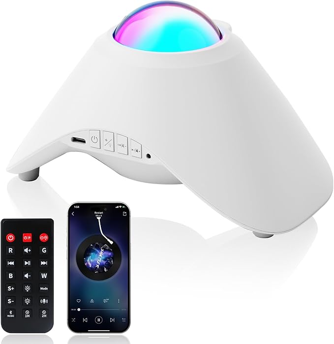 Galaxy Projector,Northern Galaxy Light Aurora Star Projector with Bluetooth Speaker Timer and Remote Control,Night Lights for Bedroom Room Decor, Gifts for Kids, Adults, Christmas, Birthday