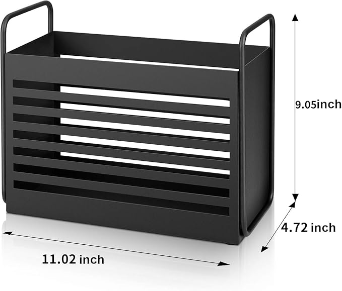 Magazine Holder, Magazine Rack Mail Organizer Folder Organizer Bin for Magazines, Books, Newspapers, Tablets in Home, Office, White