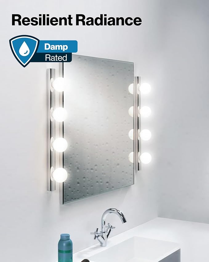 Sunco 12 Pack G25 LED Light Bulbs, Globe Vanity Lights for Bathroom High Output, 1000 LM, 11W (100W Equivalent), 4000K Cool White, Dimmable, E26 Base, Round Frosted Decorative Bulb UL