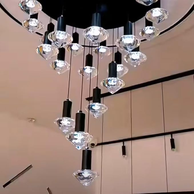 Crystal Decorative LED Light Bulbs 5 Watt(Equivalent 40w),Fancy Unique Pretty Light Bulb E26 Base, Three Color Lightbulbs for Staircase,Bars, Ambience (FP-07A-100, 4PCS)