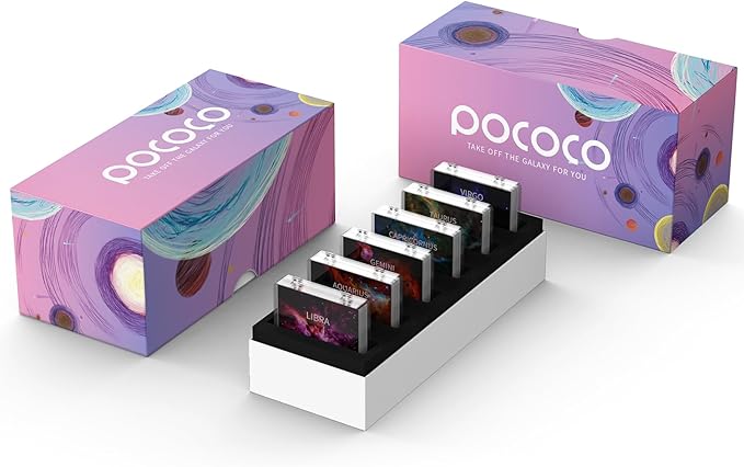 POCOCO Realistic Constellation-1 Series Discs, 5K Resolution, Realistic Patterns, 6 Pieces