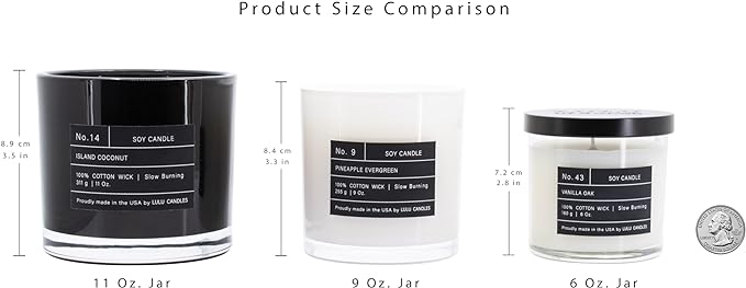 Lulu Candles | Blueberry Cobbler | Luxury Scented Soy Jar Candle | Hand Poured in The USA | Highly Scented & Long Lasting (9 Oz.)
