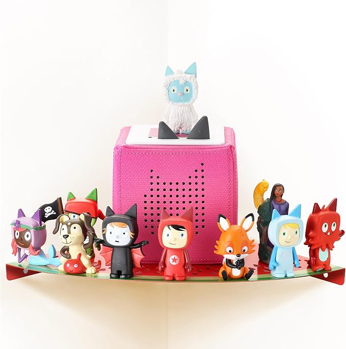 Tonies Storage Shelf for Tonies Box Organizer & Tonies Figures – Magnetic Metal Floating Shelves for 35~45 Tonies Characters & Toniebox 1/2 Player, Designed for Kids' Gifts, Watermelon Shape