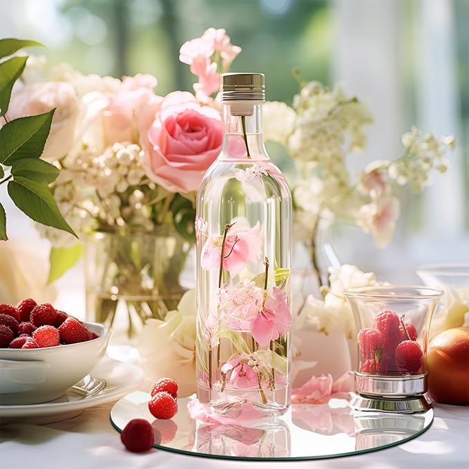 12PCS Round Mirrors for Centerpieces, 12inch Circle Mirror Centerpieces for Tables, Acrylic Candle Plate Wall Mirror Tiles for Wedding Table Centerpieces Birthday Decorations DIY Craft