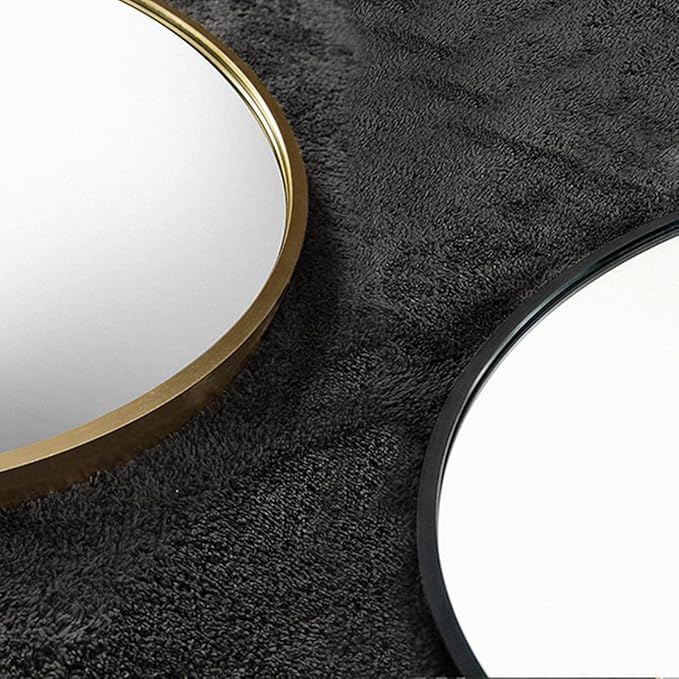 Otlsh 16"50" Arch Wall Mirror, Over The Door, Thin Frame Aluminum Alloy for Bedroom, Living Room, Entryway - Gold