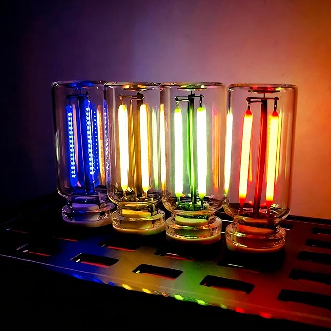 2 PCS Car USB Light Bulb, Retro Glass Bottle LED Night Lamp with Touch Dimmable Control, Portable Interior Ambient Lighting for Vehicle, Bedroom, Hallway, Gift for Christmas or Birthday, Warm White