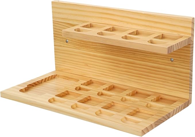 Floating Shelves for Little Tikes Story Dream Machine,Wall Shelf for Little Tikes Projector Books Audio Play Character Storage Tray Organizer for Toddlers and Kids Girls Boys,Pine(Natural Wood)
