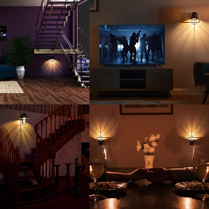 ETLNight Light, ETL Night Lights Plug Into Wall with Dusk to Dawn, Night Light Plug in Rustic Farmhouse Night Light 2700K,for Kitchen, Hallway, Bedroom