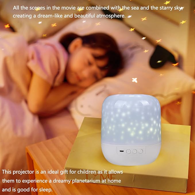21 Sets of Films, Kids Night Light Projector, Projector Night Light for Kids Bedroom, Ceiling, Star Galaxy Projector for Baby Toddler Girls with 360° Rotating, Birthday, Christmas, Nursery, Room Decor