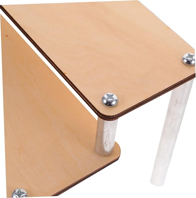 Ciieeo Make up Organizers Wooden Riser Display Stand Craft Display Rack Elegant Counter for Collections