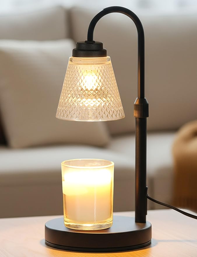 Candle Warmer Lamp with Timer Dimmer, Birthday Gifts for Mom Women Friend Sister, House Warming Gifts, Wax Melt Warmer, Office Apartment Dorm Room Home Decor