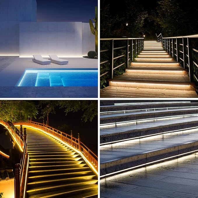 BTF-LIGHTING FCOB COB LED Strip IP67 Waterproof Flexible High Density Uniform Diffused Neon Light 16.4FT DC24V Warm White 2700K 480LED/m CRI 90+ for Indoor Decor(No Adapter or Controller)