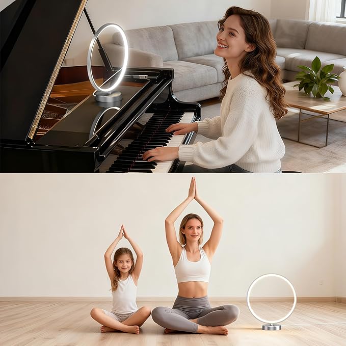 Doraubia Light Therapy Lamp - 2 in 1 Desk Lamp 10000 Lux Sun Lamp with Dual Controls, 4 Timer, Dimmable, 3 Color Temperatures - Artificial Sunlight Happy Light Box