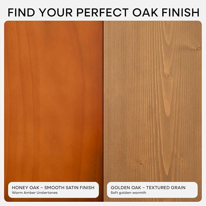 Homeforia Oak Floating Shelves 30 inch Long, High End Solid Real Wood 30inch Floating Shelves for Wall Mounted, Honey Oak Wooden 30in Floating Shelf, Heavy Duty Bracket, 30 X 6.5 X 1.75 in, Set of 3