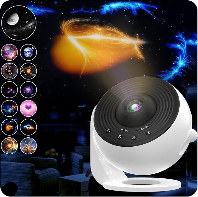 Galaxy Projector Pro for Teens Girls Boys, 13 in1 Planetarium Projector Pro with Nebula & Milky Way Effects, Wider Ceiling Coverage, Auto Timer, Star Projector for Kids Adults, Bedroom Night Lights