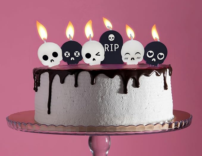 Streamline Imagined Decorative Birthday Candles - Graveyard Party (6 Candle Pack)