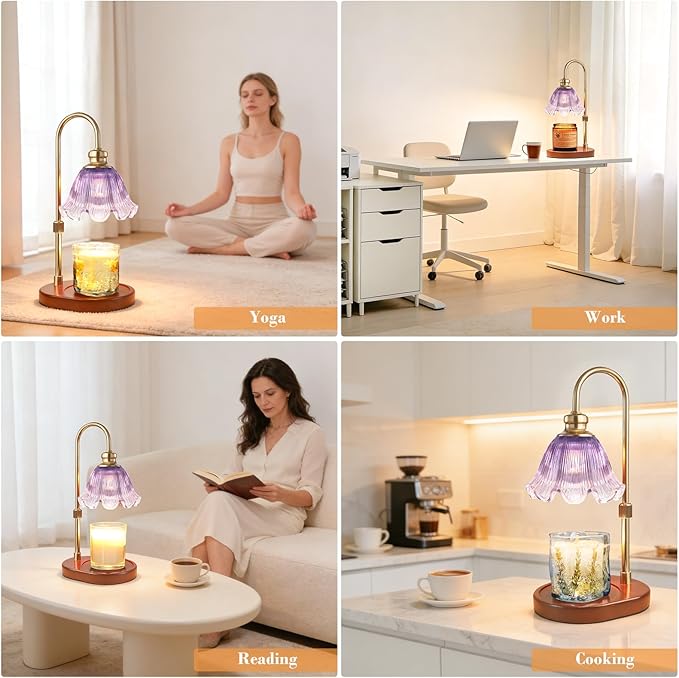 Banbanda Candle Warmer Lamp with Timer: Mothers Day Gifts,Birthday Gifts for Women, House Warming Gifts New Home Decor – Height Adjustable Candle Lamp