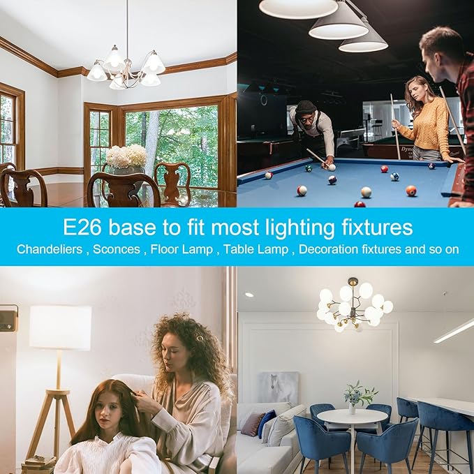 LED Light Bulb, G120 Large Globe Bulb, 15W(150W 200W Equivalent) Led Bulbs Natural White 4000K 1800LM, CRI90+, Non-Dimmable, E26 Base, Perfect for Kitchen Living Room Office