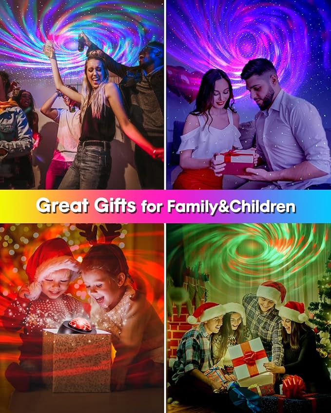 Star Projector Galaxy Light, Galaxy Projector for Bedroom with APP Remote Control, Timer - Night Light Projector for Kid Adult Aurora Light Projector Decorations Wedding Club Decor