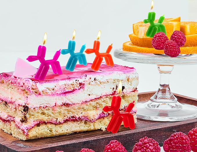 Streamline Imagined Decorative Birthday Candles - Balloon Dog (5 Candle Pack)
