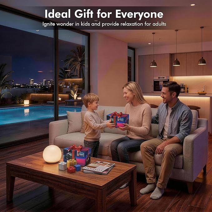 Rossetta Dual Lens Galaxy Projector, Star Projector for Bedroom with 58 Light Effects, Night Light Projector with White Noise & Bluetooth Speaker, Remote Timer, Room Decor Gift for Kids Adults Teens