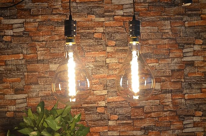 SD LUX Oversized Vintage LED Light Bulbs 8W, Medium Base E26, Giant Huge Edison Bulb PS52(PS160) Large Decorative Bulbs, Dimmable 450LM(50W Equi) Pendant Lighting Warm White 2200K,1 Pack