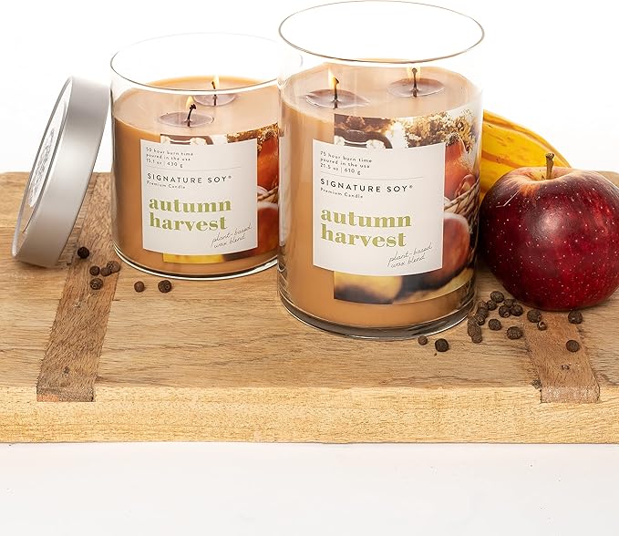 Signature Soy Lidded Autumn Harvest Scented Candle Extra Large Jar