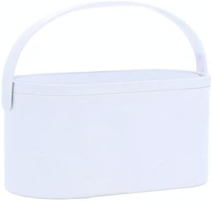 Travel Makeup Box with LED Lighted Mirror, Multi-purpose Cosmetics Box Carrying Case Women's Dat Gift, White, Travel Size (Instruction included)