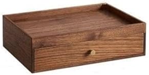 Black Walnut Ring Box - Elegant Solid Wood Jewelry Organizer for Desk & Office - Perfect Storage for Rings, Tea Cakes, Cosmetics - Ideal Gift for Women