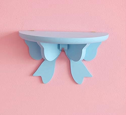 Kawaii Wood Floating Shelf - Kawaii Wall Decor - Pink Room Decor (Blue)