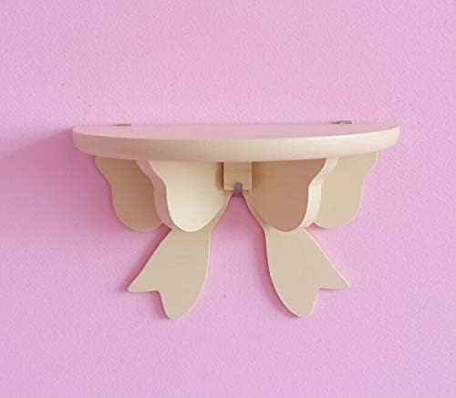 Kawaii Wood Floating Shelf - Kawaii Wall Decor for Pink Room (Yellow)